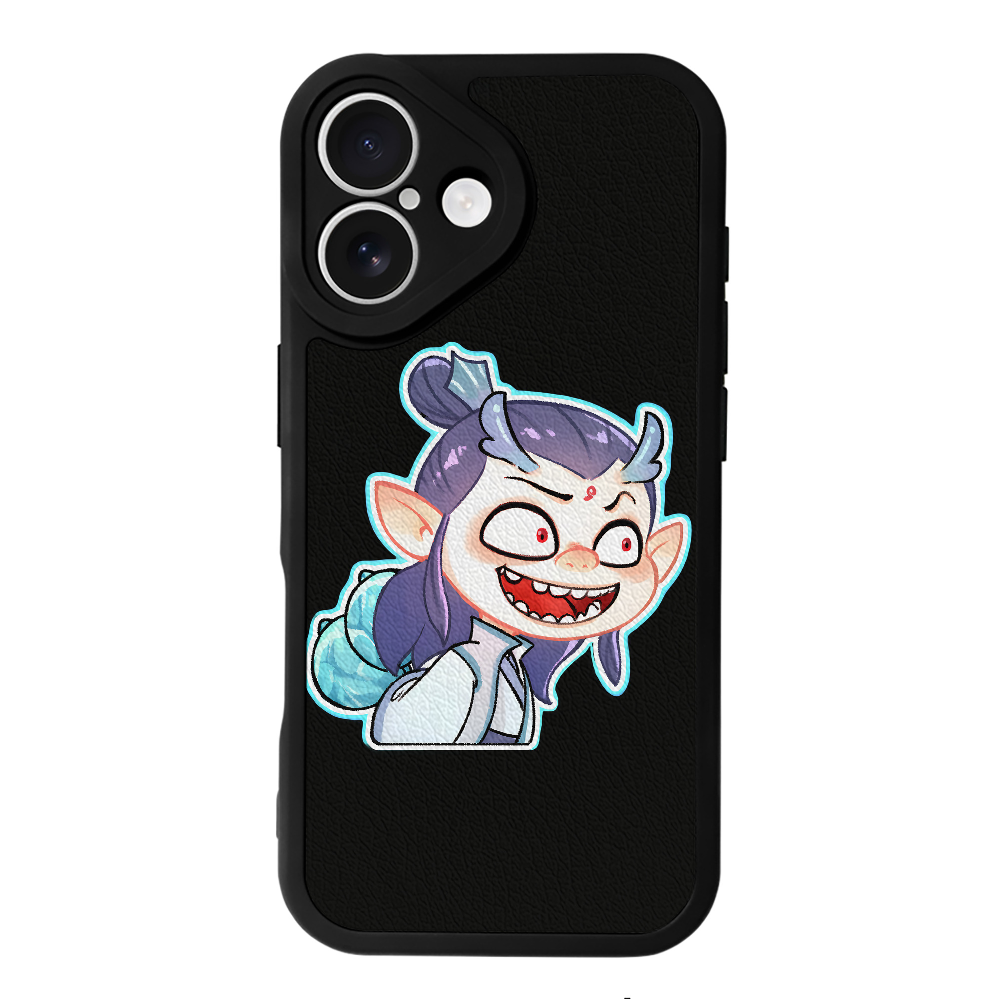 （画像用） Ne Zha 2 ナタ 魔童の大暴れ 【iPhone 16シリーズ対応】シリコンスマホケース（レザー調） 材質：シリコン